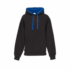 Adult Pullover Contrast Panel Hoodie