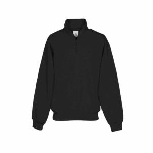Classic Black Quarter-Zip Pullover