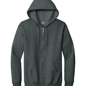 GILDAN® HEAVY BLEND™ FULL ZIP HOODIE - Dark Heather - 2XL