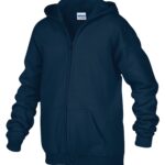 GILDAN® HEAVY BLEND™ FULL ZIP YOUTH HOODIE - Navy - L
