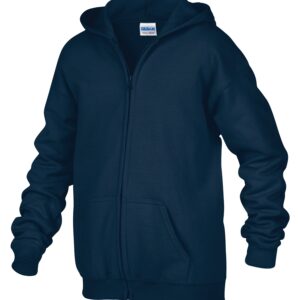 GILDAN® HEAVY BLEND™ FULL ZIP YOUTH HOODIE - Navy - L