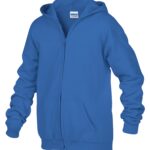 GILDAN® HEAVY BLEND™ FULL ZIP YOUTH HOODIE - Royal Blue - S
