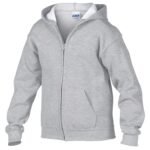 GILDAN® HEAVY BLEND™ FULL ZIP YOUTH HOODIE - Sport Grey - XS