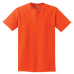 GILDAN® ULTRA COTTON® POCKETED T-SHIRT - Safety Orange** - 2XL