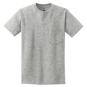 GILDAN® ULTRA COTTON® POCKETED T-SHIRT - Sport Grey* - 2XL
