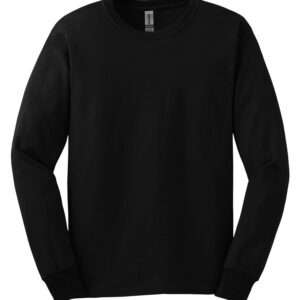 GILDAN® ULTRA COTTON® LONG SLEEVE T-SHIRT - Black - XL