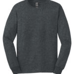 GILDAN® ULTRA COTTON® LONG SLEEVE T-SHIRT - Dark Heather** - 4XL