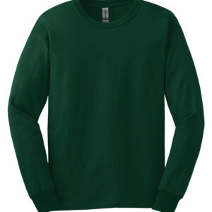 GILDAN® ULTRA COTTON® LONG SLEEVE T-SHIRT - Forest Green - 3XL