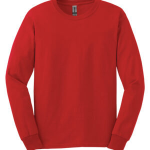 GILDAN® ULTRA COTTON® LONG SLEEVE T-SHIRT - Red - 2XL