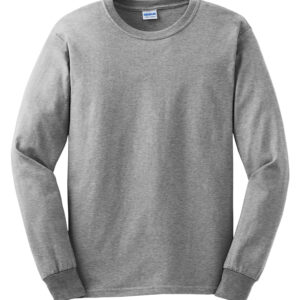 GILDAN® ULTRA COTTON® LONG SLEEVE T-SHIRT - Sport Grey* - 2XL