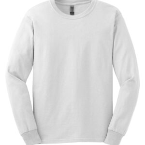 GILDAN® ULTRA COTTON® LONG SLEEVE T-SHIRT - White - M