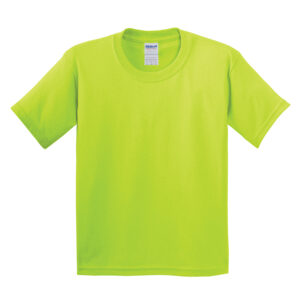 GILDAN® HEAVY COTTON™ YOUTH T-SHIRT - Safety Green**^ - L