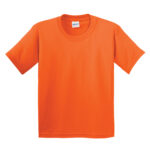 GILDAN® HEAVY COTTON™ YOUTH T-SHIRT - Safety Orange** - XS