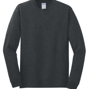 GILDAN® HEAVY COTTON™ LONG SLEEVE T-SHIRT - Dark Heather** - 2XL
