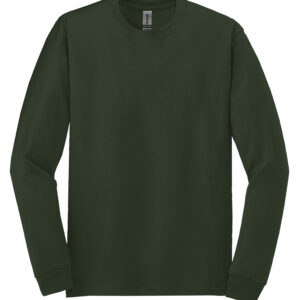 GILDAN® HEAVY COTTON™ LONG SLEEVE T-SHIRT - Forest Green - 2XL