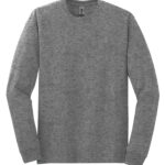 GILDAN® HEAVY COTTON™ LONG SLEEVE T-SHIRT - Graphite Heather** - XL