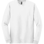GILDAN® HEAVY COTTON™ LONG SLEEVE T-SHIRT - White - XL