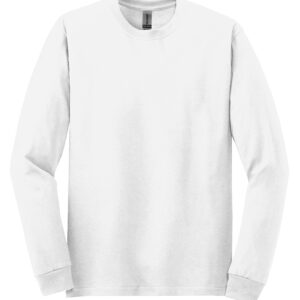 GILDAN® HEAVY COTTON™ LONG SLEEVE T-SHIRT - White - 2XL
