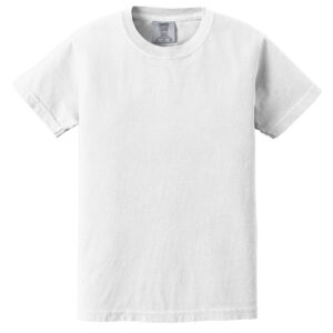 COMFORT COLORS® HEAVYWEIGHT RING SPUN YOUTH TEE - White - L