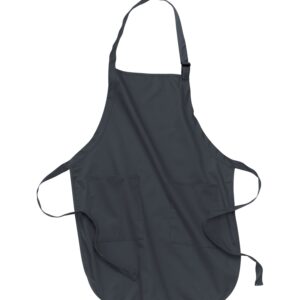 ATC™ EVERYDAY FULL LENGTH APRON WITH SOIL RELEASE - Coal Grey - OSFA