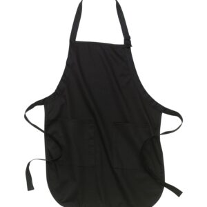 ATC™ EVERYDAY FULL LENGTH APRON WITH SOIL RELEASE - Black - OSFA