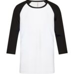 ATC™ EUROSPUN® RING SPUN BASEBALL YOUTH TEE - White/Black - S