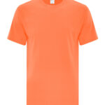 ATC™ EVERYDAY COTTON TEE - Neon Orange Heather** - 3XL