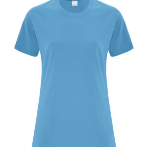 ATC™ EVERYDAY COTTON LADIES' TEE - Aquatic Blue - 2XL