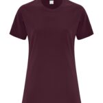 ATC™ EVERYDAY COTTON LADIES' TEE - Maroon - 4XL