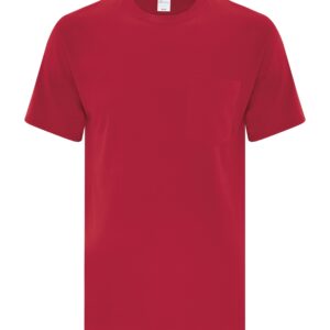 ATC™ EVERYDAY COTTON POCKET TEE - Red - 2XL
