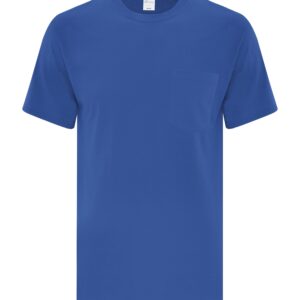 ATC™ EVERYDAY COTTON POCKET TEE - Royal - 2XL