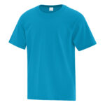 ATC™ EVERYDAY COTTON YOUTH TEE - Neon Blue Heather** - XS