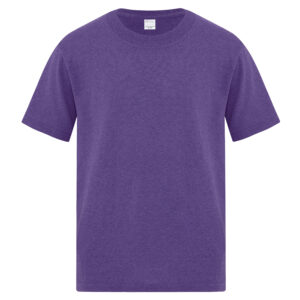 ATC™ EVERYDAY COTTON YOUTH TEE - Heather Purple** - XS