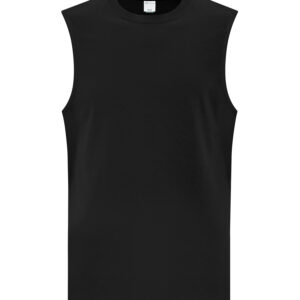 ATC™ EVERYDAY COTTON SLEEVELESS TEE - Black - S