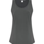 ATC™ EVERYDAY COTTON LADIES' TANK TOP - Charcoal - XL
