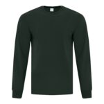 ATC™ EVERYDAY COTTON LONG SLEEVE TEE - Dark Green - M