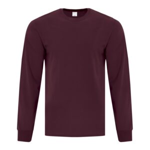 ATC™ EVERYDAY COTTON LONG SLEEVE TEE - Maroon - 2XL