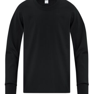ATC™ EVERYDAY COTTON LONG SLEEVE YOUTH TEE - Black - L