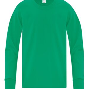 ATC™ EVERYDAY COTTON LONG SLEEVE YOUTH TEE - Kelly - L