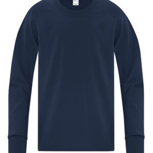 ATC™ EVERYDAY COTTON LONG SLEEVE YOUTH TEE - Navy - L