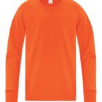 ATC™ EVERYDAY COTTON LONG SLEEVE YOUTH TEE - Orange - L