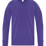 ATC™ EVERYDAY COTTON LONG SLEEVE YOUTH TEE - Purple - M