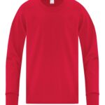 ATC™ EVERYDAY COTTON LONG SLEEVE YOUTH TEE - Red - XL