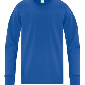ATC™ EVERYDAY COTTON LONG SLEEVE YOUTH TEE - Royal - L