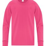 ATC™ EVERYDAY COTTON LONG SLEEVE YOUTH TEE - Sangria - S