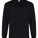 ATC™ EVERYDAY RING SPUN COTTON LONG SLEEVE TEE - Black - XL
