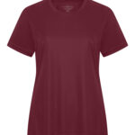 ATC ESSENTIAL® PERFORMANCE LADIES' TEE - Maroon - XS