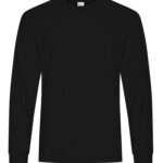 ATC™ EVERYDAY COTTON BLEND LONG SLEEVE TEE - Black - 4XL