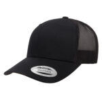 ATC™ YUPOONG® YP CLASSICS® RETRO TRUCKER CAP - Black/Black - OSFA
