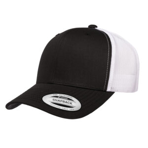 ATC™ YUPOONG® YP CLASSICS® RETRO TRUCKER CAP - Black/White - OSFA